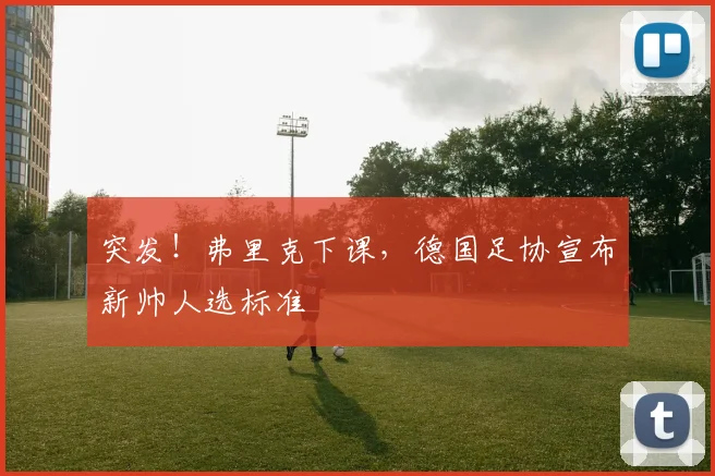 突发!弗里克下课,德国足协宣布新帅人选标准
